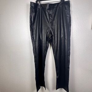 Eloquii Faux Leather Pants. Sz 22.